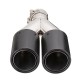 Universal Stainless Steel Car Dual Tail Exhaust Muffler Tip 60-63mm Inlet Carbon Fiber Universal Stainless Steel Car Dual Tail Exhaust Muffler Tip 60-63mm Inlet Carbon Fiber