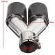 Universal Stainless Steel Car Dual Tail Exhaust Muffler Tip 60-63mm Inlet Carbon Fiber Universal Stainless Steel Car Dual Tail Exhaust Muffler Tip 60-63mm Inlet Carbon Fiber