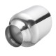 Universal Stainless Steel Exhaust Muffler Double Wall Round Slant Universal Stainless Steel Exhaust Muffler Double Wall Round Slant