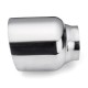 Universal Stainless Steel Exhaust Muffler Double Wall Round Slant Universal Stainless Steel Exhaust Muffler Double Wall Round Slant