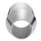 Universal Stainless Steel Exhaust Muffler Double Wall Round Slant 2.5 Inch Inelt 4 Inch Outlet