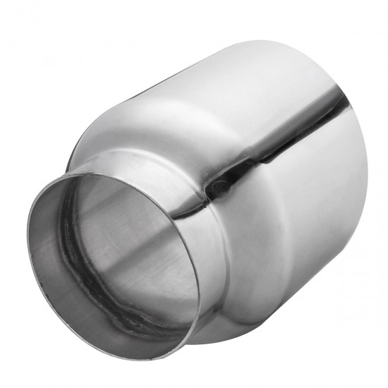 Universal Stainless Steel Exhaust Muffler Double Wall Round Slant 3 Inch Inelt 4 Inch Outlet Universal Stainless Steel Exhaust Muffler Double Wall Round Slant 3 Inch Inelt 4 Inch Outlet