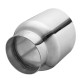 Universal Stainless Steel Exhaust Muffler Double Wall Round Slant 3 Inch Inelt 4 Inch Outlet Universal Stainless Steel Exhaust Muffler Double Wall Round Slant 3 Inch Inelt 4 Inch Outlet