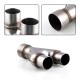 Universal Stainless Steel Exhaust Y-Pipe Piece Adapter 2.25inch Single & 2.25inch Dual Universal Stainless Steel Exhaust Y-Pipe Piece Adapter 2.25inch Single & 2.25inch Dual