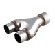 Universal Stainless Steel Exhaust Y-Pipe Piece Adapter 2.25inch Single & 2.25inch Dual Universal Stainless Steel Exhaust Y-Pipe Piece Adapter 2.25inch Single & 2.25inch Dual