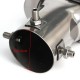 Universal Tip 6cm Inlet & Blue Dual Outlet Stainless Steel Exhaust Muffler Universal Tip 6cm Inlet & Blue Dual Outlet Stainless Steel Exhaust Muffler