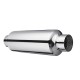 Universal Turbine Exhaust Muffler Resonator 304 Stainless Steel 2.5 Inch Inlet 2.5 Inch Outlet