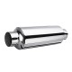 Universal Turbine Exhaust Muffler Resonator 304 Stainless Steel 2.5 Inch Inlet 2.5 Inch Outlet Universal Turbine Exhaust Muffler Resonator 304 Stainless Steel 2.5 Inch Inlet 2.5 Inch Outlet
