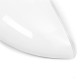White Rearview Side Mirror Replacement Cover Cap Case For Ford Fiesta 2008-2017