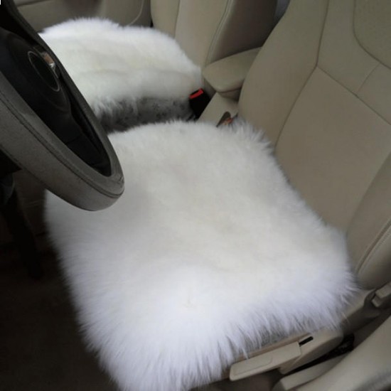 Winter Car Seat Cover Cushion Sofa Wool Warmer Pad Universal for SUV Home Office