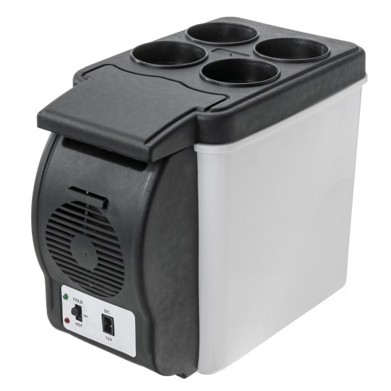 12V 6L Car Refrigerator Freezer Cooler Hot Warmer 2 In 1 for Cars