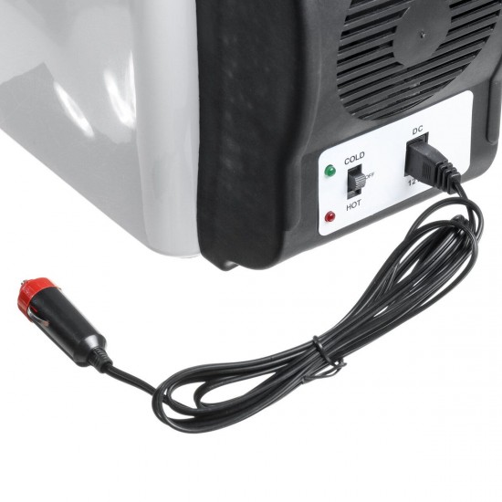 12V 6L Car Refrigerator Freezer Cooler Hot Warmer 2 In 1 for Cars