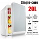 20L Single Dual-core Car Mini Fridge Travel Cool & Warmer Home Refrigerator 220V/12V