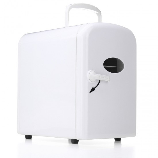 45W 4L White Red Milk Cow Mini Portable Cooler Warmer Car Refrigerator