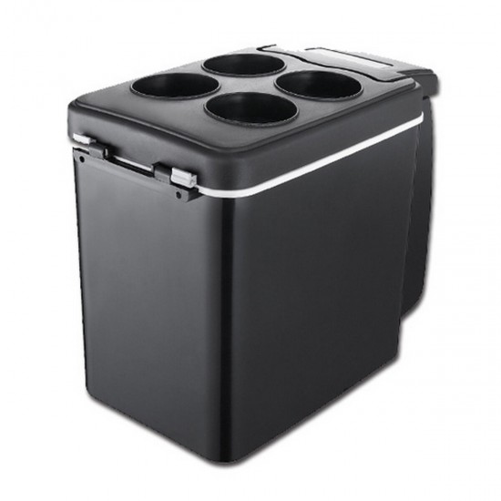 6L 12V 37W Cooling Heat Temperature 5°To 65°Mini Hot And Cold Black Car Refrigerator