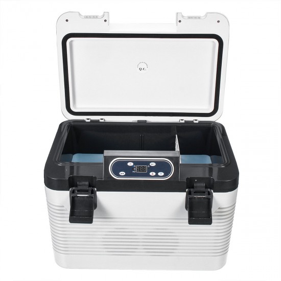 DC 12V - 24V 19L Car Refrigerator with Freezer Cooler portable Outdoor picnic