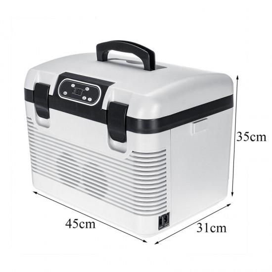 DC 12V - 24V 19L Car Refrigerator with Freezer Cooler portable Outdoor picnic