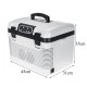 DC 12V - 24V 19L Car Refrigerator with Freezer Cooler portable Outdoor picnic