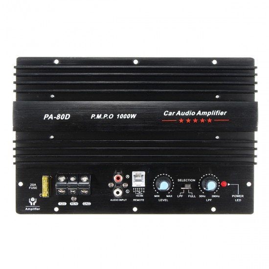 12V 1000W Mono Car Audio Power Amplifier Powerful Bass Subwoofers Amp 12V 1000W Mono Car Audio Power Amplifier Powerful Bass Subwoofers Amp
