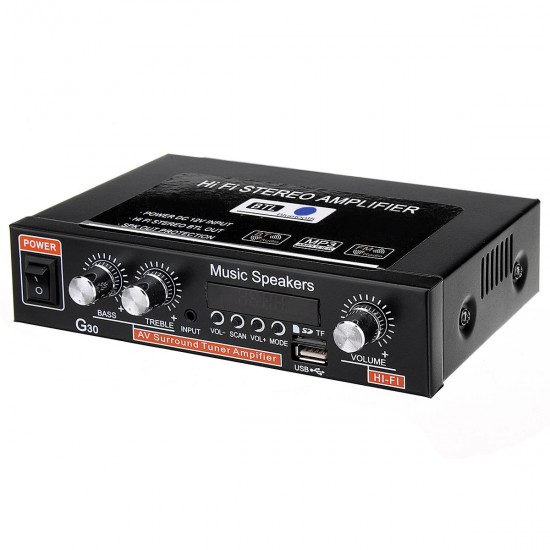 12V 220V Two-way Car Audio bluetooth 2 Channel Digital Power Car Amplifier 12V 220V Two-way Car Audio bluetooth 2 Channel Digital Power Car Amplifier