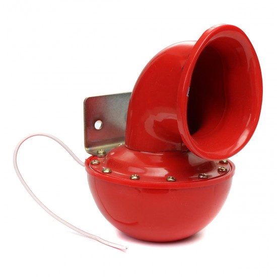 12V Metal Red Electric Horn Super Loud Raging Sound w/ Pull Lever Car Truck 12V Metal Red Electric Horn Super Loud Raging Sound w/ Pull Lever Car Truck