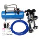 12V/24V 120 PSI 4 Air Train Chrome Horn Trumpet Vehicle Blue Compressor Tubing 12V/24V 120 PSI 4 Air Train Chrome Horn Trumpet Vehicle Blue Compressor Tubing