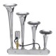149DB 4/FOUR Metal Trumpet Air Horn Chrome Train Car Truck Boat 12V 24V 149DB 4/FOUR Metal Trumpet Air Horn Chrome Train Car Truck Boat 12V 24V