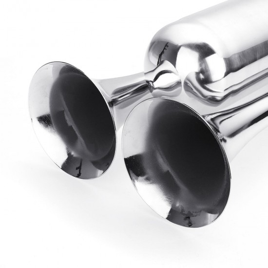175DB Car Truck Train Boat Dual Trumpet Air Horn Chrome Compressor Kit 24V Auto 175DB Car Truck Train Boat Dual Trumpet Air Horn Chrome Compressor Kit 24V Auto
