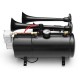 2-Trumpet Train Air Horn 12V Compressor Tubing 150 dB 170 PSI Kit 3L for Car Truck Campers 2-Trumpet Train Air Horn 12V Compressor Tubing 150 dB 170 PSI Kit 3L for Car Truck Campers