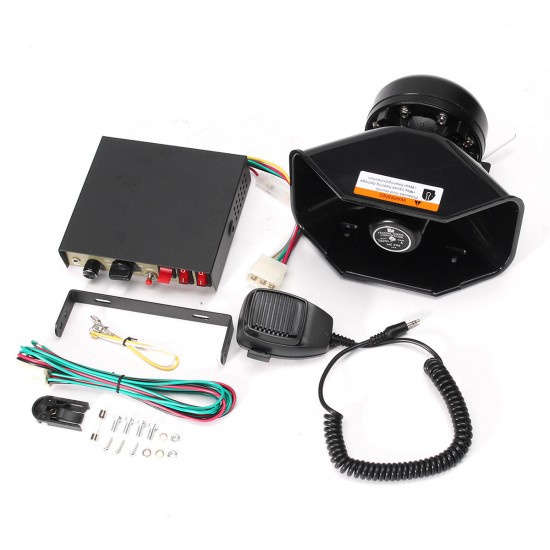 200W 7 Sound Loud Car Warning Alarm Police Fire Siren Horn PA Speaker MIC System 200W 7 Sound Loud Car Warning Alarm Police Fire Siren Horn PA Speaker MIC System