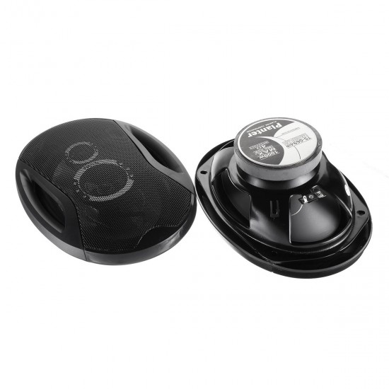 2Pcs 12V 1000 Watts 6x9 Inch 3-Way Twin Tone Car Door Shelf Coaxial Speakers