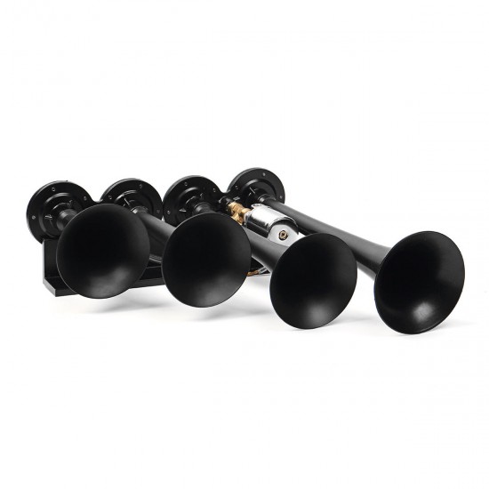 4x Trumpet Air Horn & Compressor Tubing 100 PSI 149 DB 18ft Hose Car truck 12V 4x Trumpet Air Horn & Compressor Tubing 100 PSI 149 DB 18ft Hose Car truck 12V