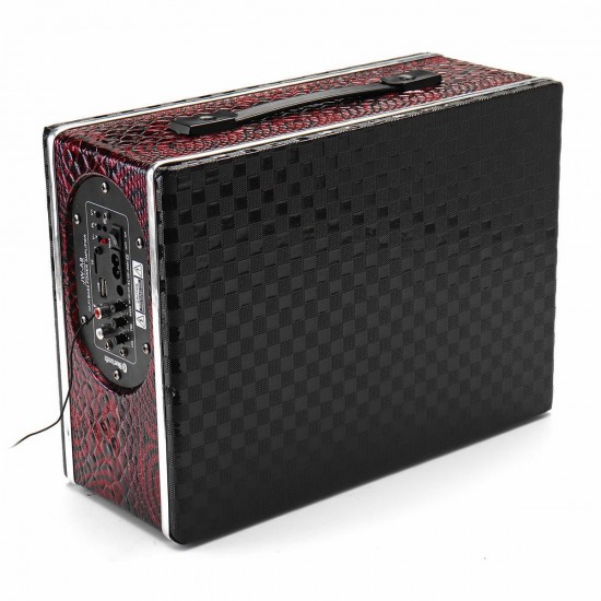 6 Inch 12V 24V 220V Remote Control bluetooth Square Leather Car Home Audio Subwoofer Power Speaker