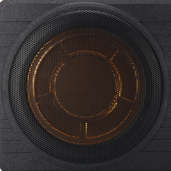 600W 10 Inch 12V Car Under Seat Active Amplifier Subwoofer Slim Speaker Amplifier with Remove Control Car Speaker