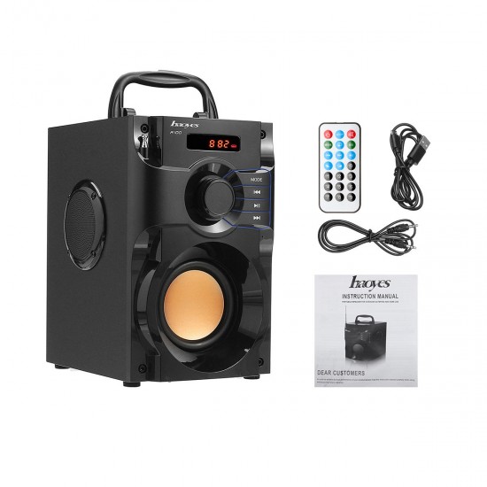 A100 Wireless bluetooth Subwoofer Heavy Bass Big Speaker Boombox Sound Box Support FM TF AUX