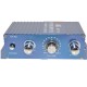 A5 Car / Motorcycle MP3 Hi-Fi Stereo Sound Amplifier Blue + Silver