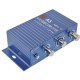 A5 Car / Motorcycle MP3 Hi-Fi Stereo Sound Amplifier Blue + Silver A5 Car / Motorcycle MP3 Hi-Fi Stereo Sound Amplifier Blue + Silver