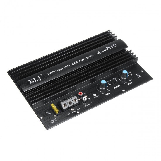 190 12V 1000W Mono Car Audio High Power Digital Amplifier Board Powerful Bass Subwoofer