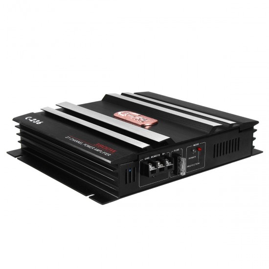 C-236 3800 Watt 2 Channel Powerful Car Audio Amplifier Bass AMP Aluminum 12V DC C-236 3800 Watt 2 Channel Powerful Car Audio Amplifier Bass AMP Aluminum 12V DC