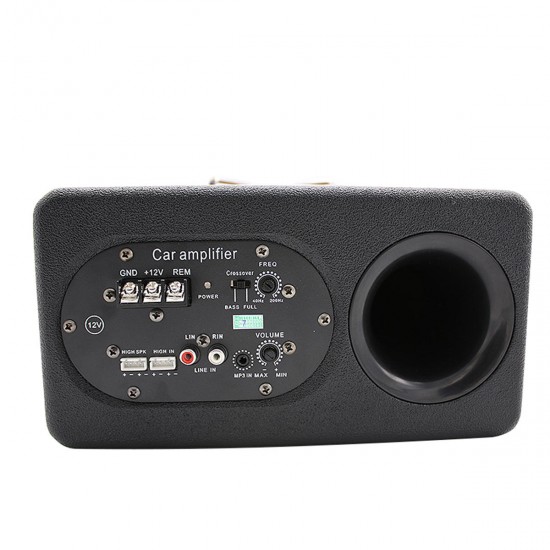 K-CP6 6 Inch 400W 12V Car Home Active Subwoofer Under Seat Sub Audio Speaker Music System Sound