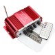 HY600 12V Red Car and Motorcycle Dual Channel Universal Amplifier with Microphone