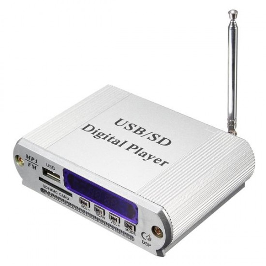 Mini Digital Player FM Radio Remote Control LED Display MP3 USB SD Headphone Out Car Amplifier Mini Digital Player FM Radio Remote Control LED Display MP3 USB SD Headphone Out Car Amplifier