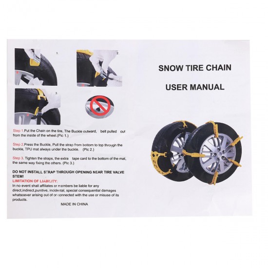 TPU Auto Tire Snow Chain Anti-Skip Belt Safe Driving For Snow Ice Sand Muddy Offroad For Car SUV VAN Wheel