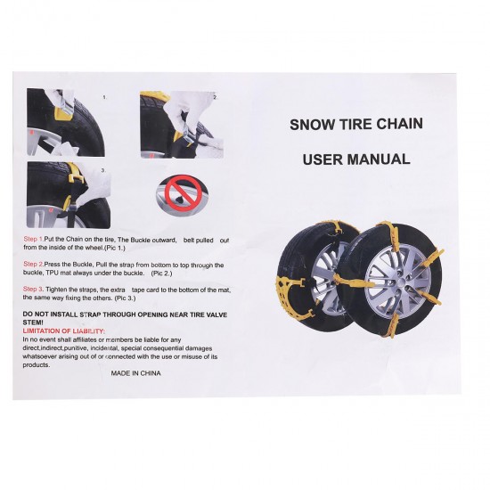 TPU Auto Tire Snow Chain Anti-Skip Belt Safe Driving For Snow Ice Sand Muddy Offroad For Car SUV VAN Wheel TPU Auto Tire Snow Chain Anti-Skip Belt Safe Driving For Snow Ice Sand Muddy Offroad For Car SUV VAN Wheel