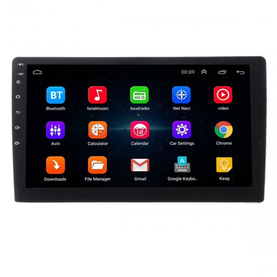 10.1 Inch 2 DIN For Android 8.0 Car Stereo Radio 2.5D Touch Screen 4 Core 2G+32G Screen WIFI GPS Navigation AM FM RDS