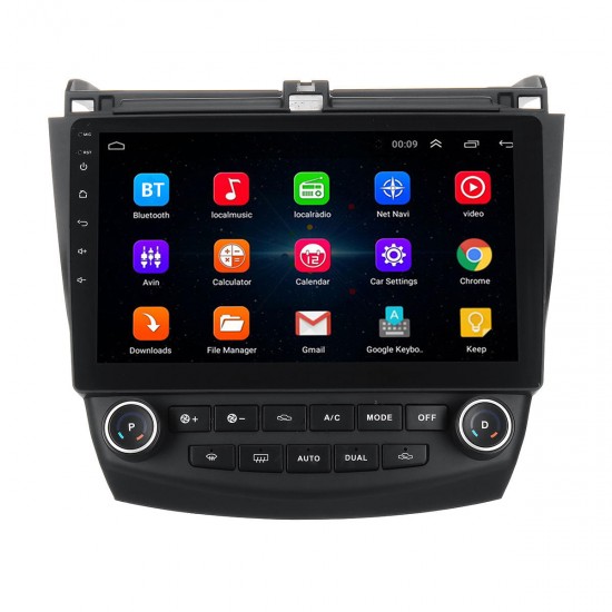 10.1 Inch 2 DIN for Android 8.1 Car Stereo 1+16G Quad Core MP5 Player GPS WIFI FM AM Radio for Honda Accord 2003-2007