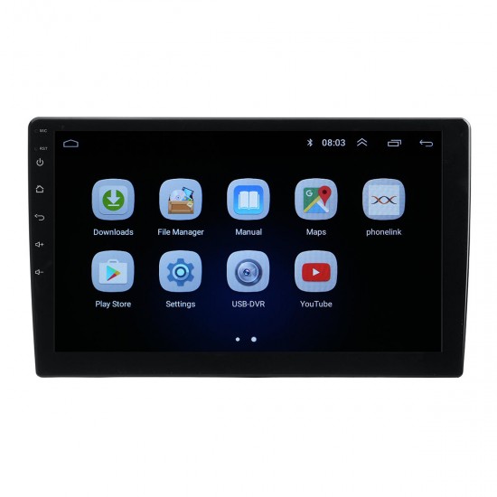 10.1 Inch 2DIN for Android 8.1 Car Stereo MP5 Player Quad Core 1+16GB WIFI GPS Navigation FM bluetooth Phone Link DAB
