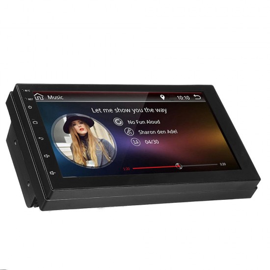 10.1 Inch for Android 8.1 Car Stereo Quad Core 1GB+16GB GPS Navigation 2 DIN Touch Screen WIFI bluetooth Mic FM Radio