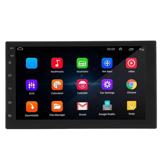 10.1 Inch for Android 8.1 Car Stereo Quad Core 1GB+16GB GPS Navigation 2 DIN Touch Screen WIFI bluetooth Mic FM Radio