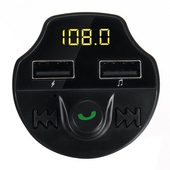 12V-24V Dual USB bluetooth 5.0 Universal Wireless Car FM Transmitter MP3 Player